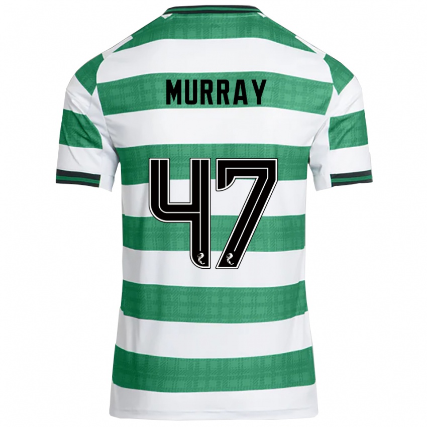 ילדים דיין מוראי #47 ירוק לבן ג'רזי ביתית 2025/26 חולצה קצרה