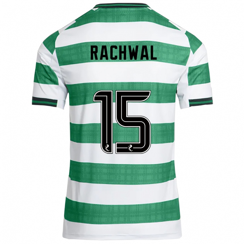 ילדים רוברט רושאל #15 ירוק לבן ג'רזי ביתית 2025/26 חולצה קצרה