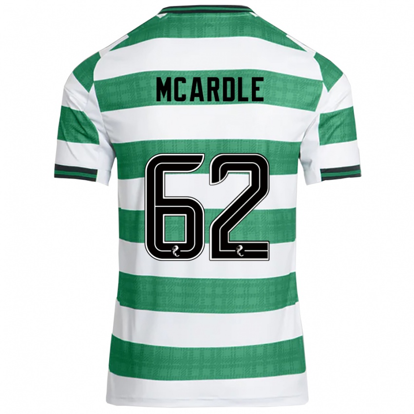 ילדים שון מקארדל #62 ירוק לבן ג'רזי ביתית 2025/26 חולצה קצרה