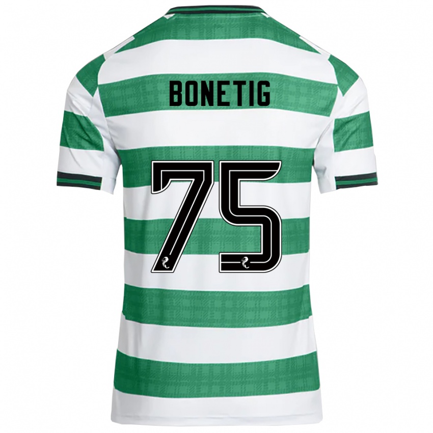 ילדים ליאם בונטיג #75 ירוק לבן ג'רזי ביתית 2025/26 חולצה קצרה