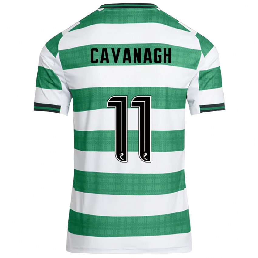 ילדים קולט קוואנו #11 ירוק לבן ג'רזי ביתית 2025/26 חולצה קצרה