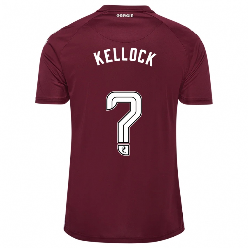 ילדים Peter Kellock #0 בורדו לבן ג'רזי ביתית 2025/26 חולצה קצרה