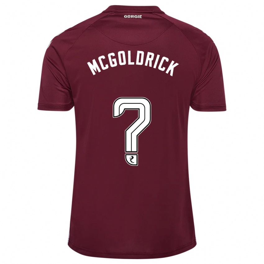 ילדים Zac Mcgoldrick #0 בורדו לבן ג'רזי ביתית 2025/26 חולצה קצרה