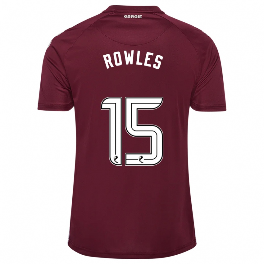 ילדים קייה ראולס #15 בורדו לבן ג'רזי ביתית 2025/26 חולצה קצרה