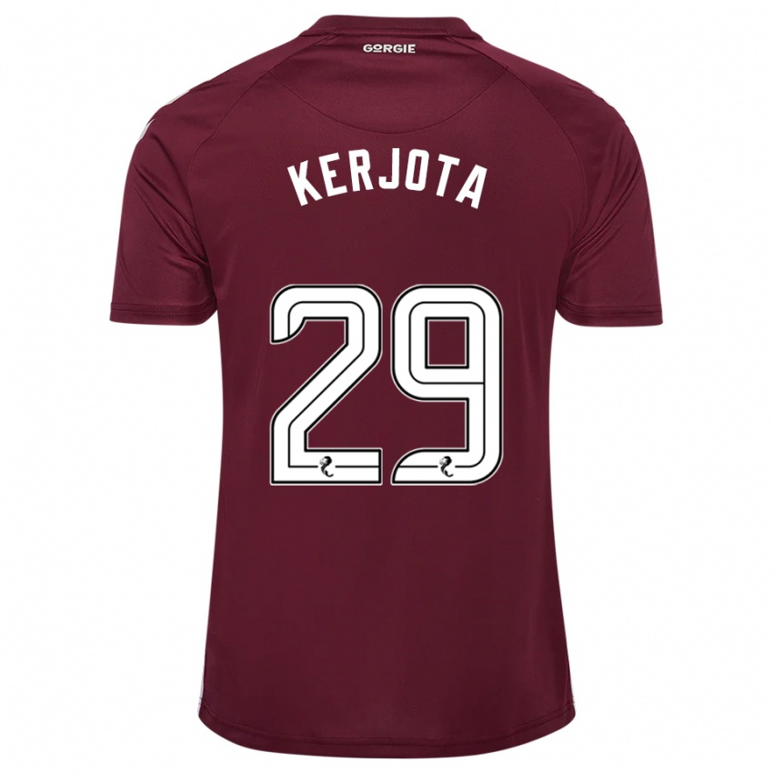 ילדים Sabah Kerjota #29 בורדו לבן ג'רזי ביתית 2025/26 חולצה קצרה