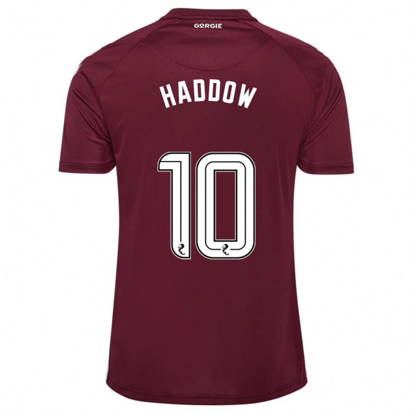 ילדים איידן הדו #10 בורדו לבן ג'רזי ביתית 2025/26 חולצה קצרה