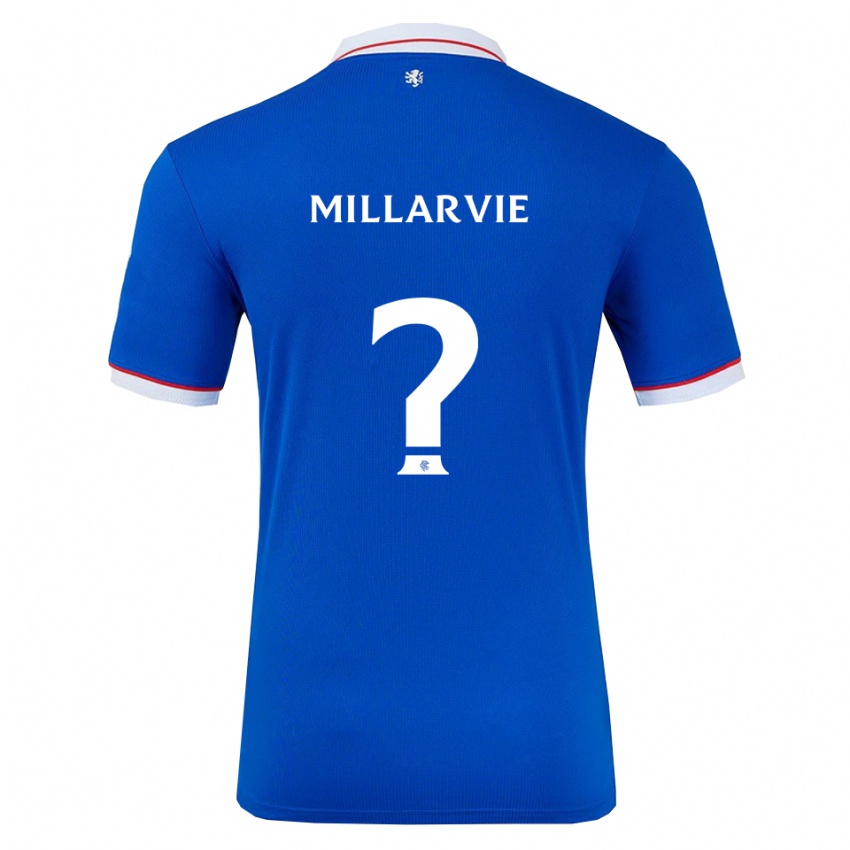 ילדים Jaden Millarvie #0 כחול לבן ג'רזי ביתית 2025/26 חולצה קצרה