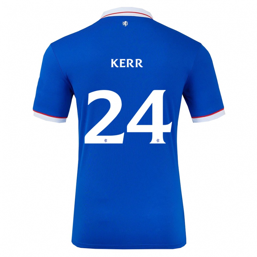 ילדים סם קר #24 כחול לבן ג'רזי ביתית 2025/26 חולצה קצרה