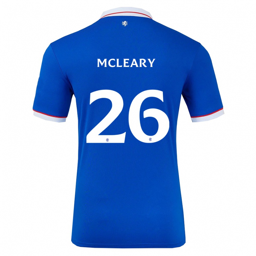 ילדים ג׳ודי מקלירי #26 כחול לבן ג'רזי ביתית 2025/26 חולצה קצרה