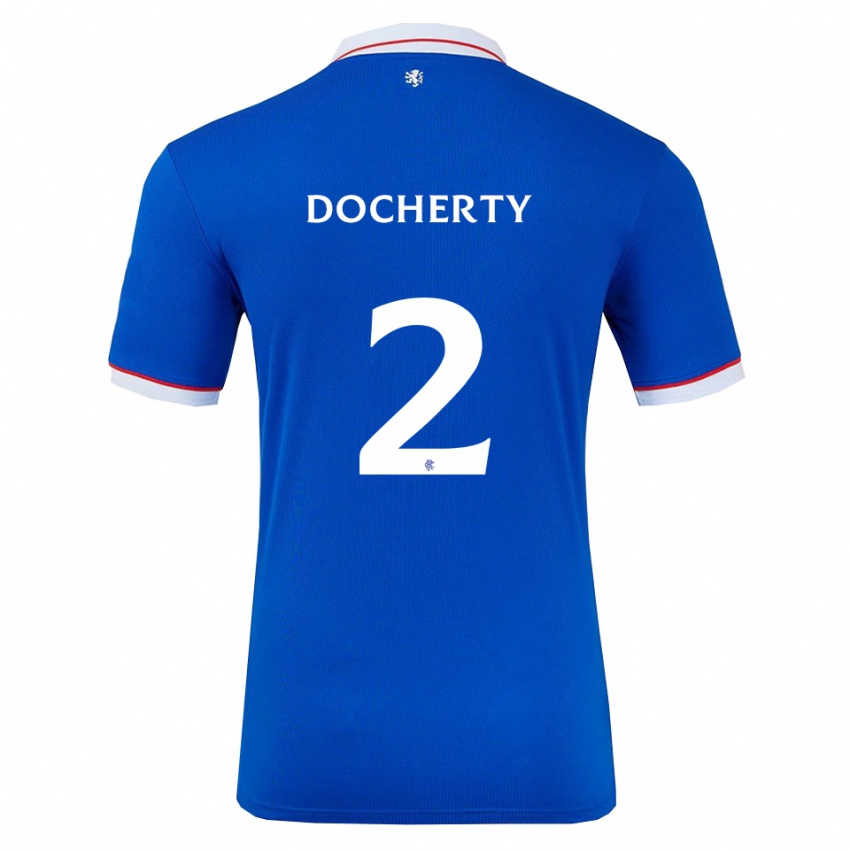 ילדים ניקולה דוקארטי #2 כחול לבן ג'רזי ביתית 2025/26 חולצה קצרה