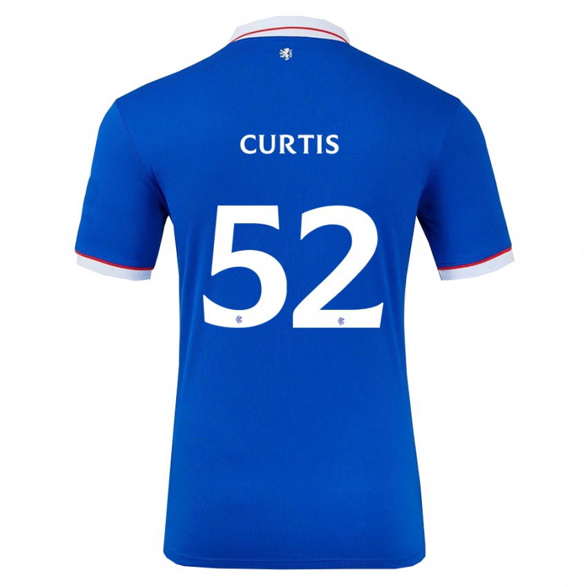 ילדים פינדלי קרטיס #52 כחול לבן ג'רזי ביתית 2025/26 חולצה קצרה