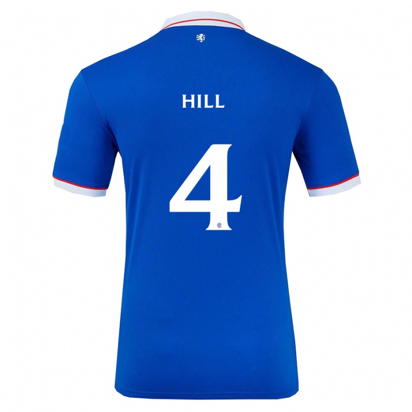 ילדים קתרין היל #4 כחול לבן ג'רזי ביתית 2025/26 חולצה קצרה