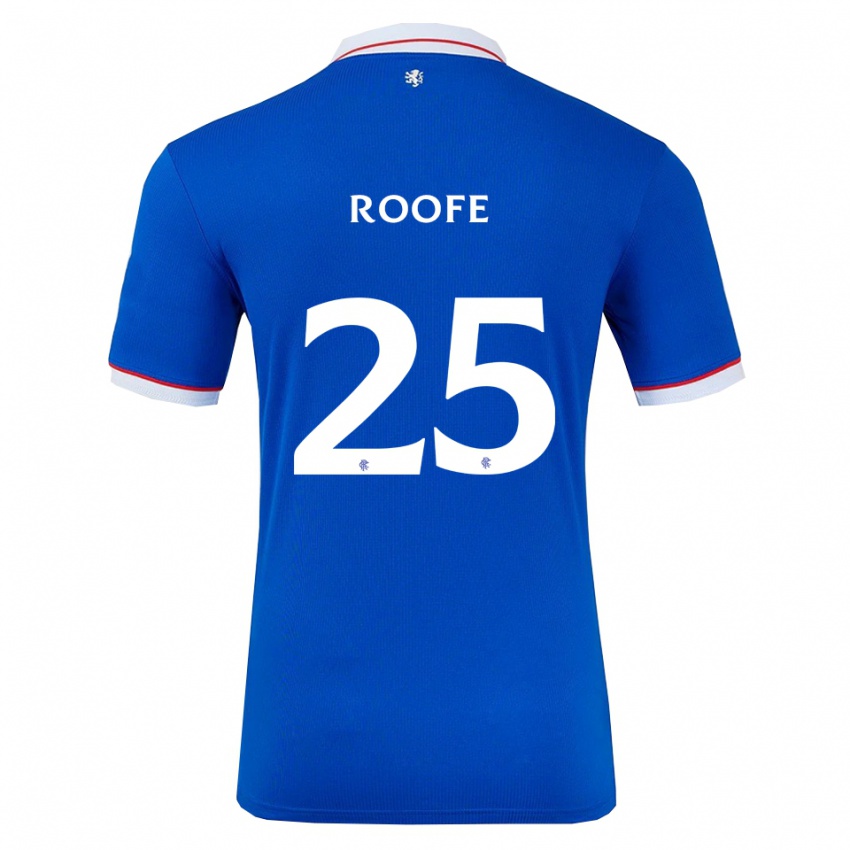 ילדים קמאר רוף #25 כחול לבן ג'רזי ביתית 2025/26 חולצה קצרה