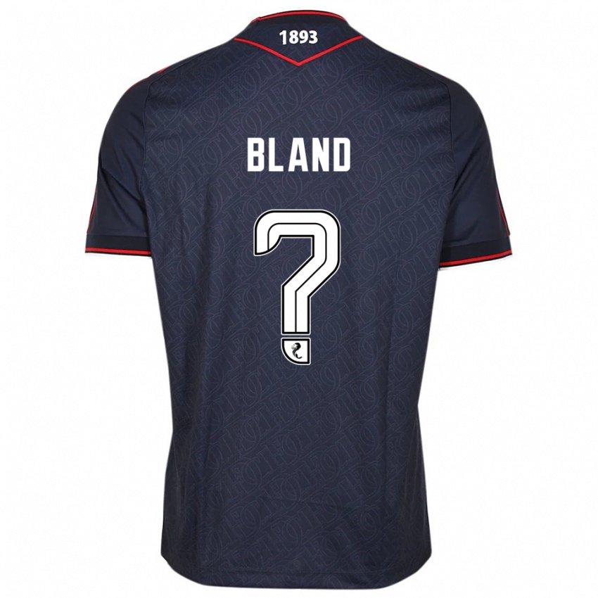 ילדים Ryan Bland #0 כחול נייבי לבן ג'רזי ביתית 2025/26 חולצה קצרה