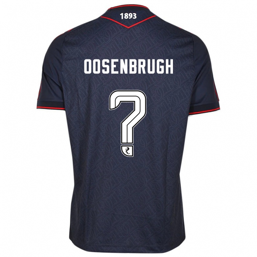 ילדים Charley Oosenbrugh #0 כחול נייבי לבן ג'רזי ביתית 2025/26 חולצה קצרה