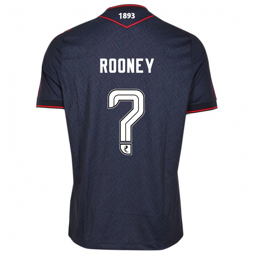 ילדים Chris Rooney #0 כחול נייבי לבן ג'רזי ביתית 2025/26 חולצה קצרה