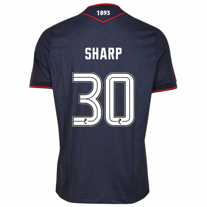 ילדים הארי שארפ #30 כחול נייבי לבן ג'רזי ביתית 2025/26 חולצה קצרה