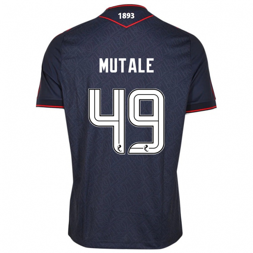 ילדים יואן מוטייל #49 כחול נייבי לבן ג'רזי ביתית 2025/26 חולצה קצרה