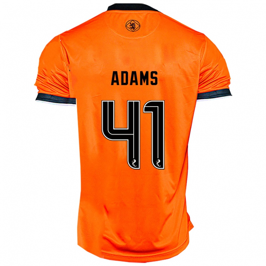 ילדים רואיירי אדמס #41 כתום שחור ג'רזי ביתית 2025/26 חולצה קצרה