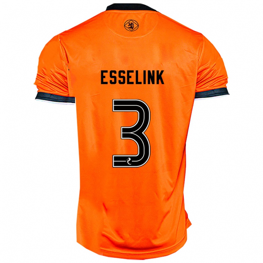 ילדים ברט אסלינק #3 כתום שחור ג'רזי ביתית 2025/26 חולצה קצרה