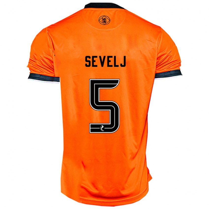 ילדים ויקו סוולי #5 כתום שחור ג'רזי ביתית 2025/26 חולצה קצרה