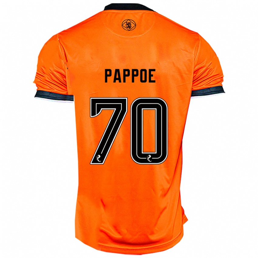 ילדים איזק פאפו #70 כתום שחור ג'רזי ביתית 2025/26 חולצה קצרה