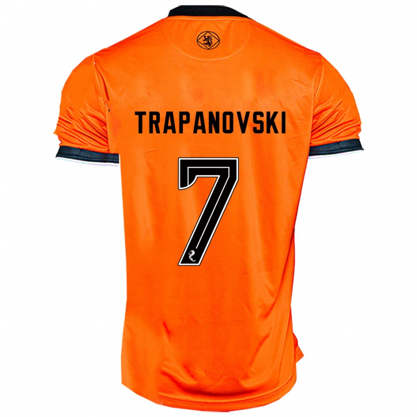 ילדים Kristijan Trapanovski #7 כתום שחור ג'רזי ביתית 2025/26 חולצה קצרה