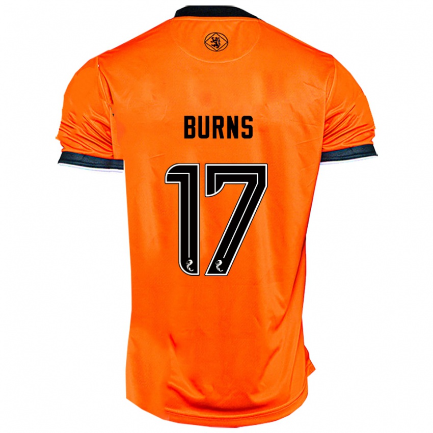 ילדים Megan Burns #17 כתום שחור ג'רזי ביתית 2025/26 חולצה קצרה