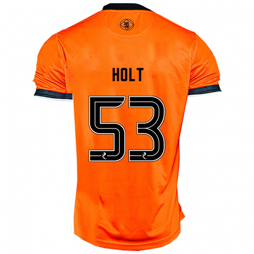 ילדים Josh Holt #53 כתום שחור ג'רזי ביתית 2025/26 חולצה קצרה