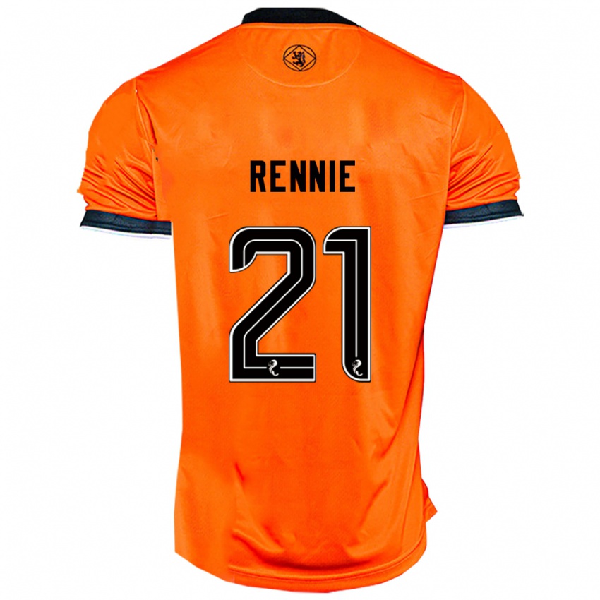 ילדים Beth Rennie #21 כתום שחור ג'רזי ביתית 2025/26 חולצה קצרה