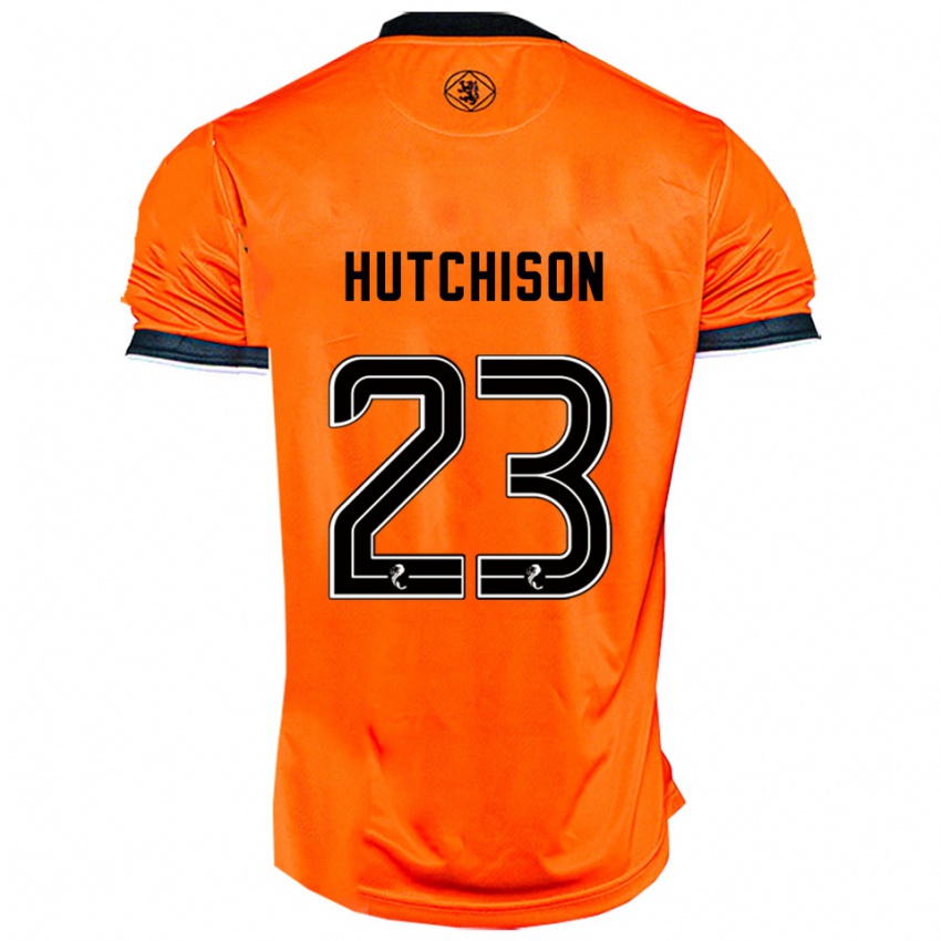 ילדים Daisy Hutchison #23 כתום שחור ג'רזי ביתית 2025/26 חולצה קצרה