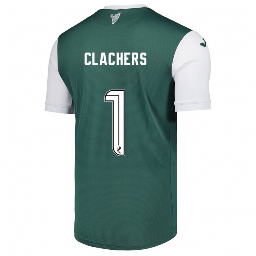 ילדים Erin Clachers #1 ירוק לבן ג'רזי ביתית 2025/26 חולצה קצרה