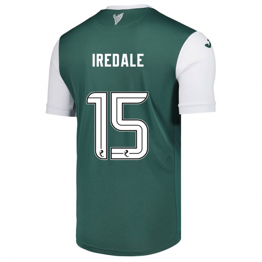 ילדים ג'ק אירדל #15 ירוק לבן ג'רזי ביתית 2025/26 חולצה קצרה