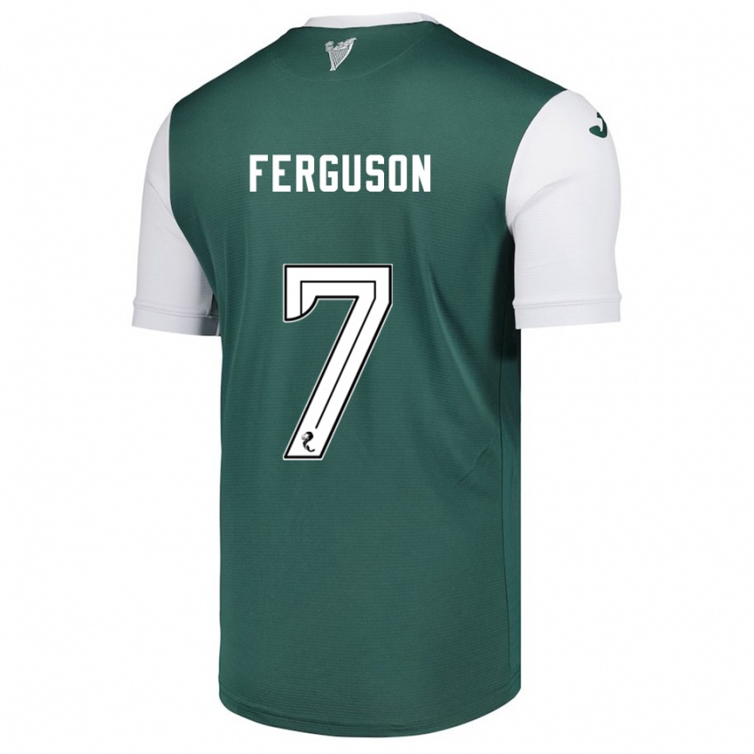 ילדים Abbie Ferguson #7 ירוק לבן ג'רזי ביתית 2025/26 חולצה קצרה