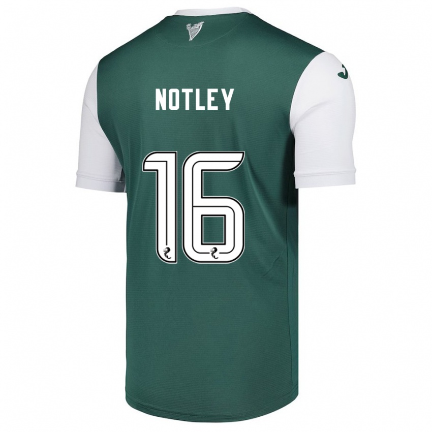 ילדים אליס נוטלי #16 ירוק לבן ג'רזי ביתית 2025/26 חולצה קצרה