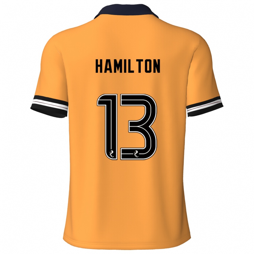 ילדים Jack Hamilton #13 צהוב שחור ג'רזי ביתית 2025/26 חולצה קצרה