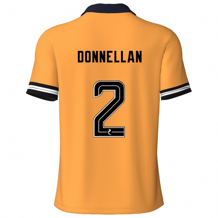 ילדים שון דונלאן #2 צהוב שחור ג'רזי ביתית 2025/26 חולצה קצרה