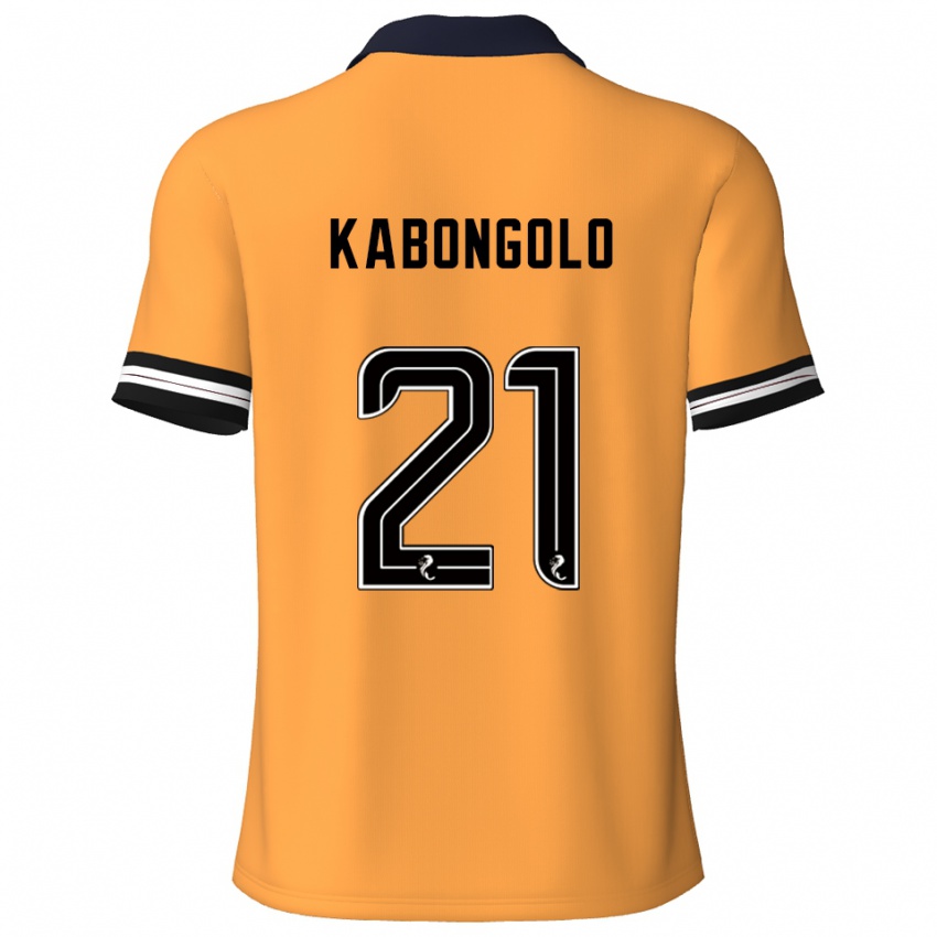 ילדים Brooklyn Kabongolo #21 צהוב שחור ג'רזי ביתית 2025/26 חולצה קצרה