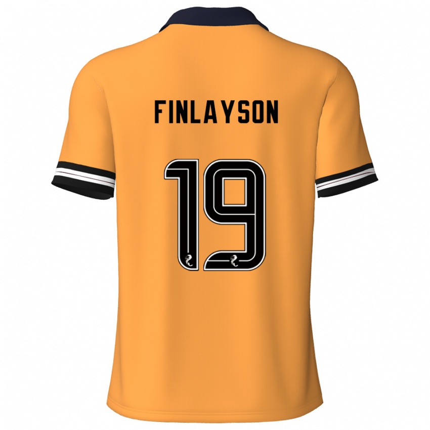 ילדים דניאל פינלייסון #19 צהוב שחור ג'רזי ביתית 2025/26 חולצה קצרה