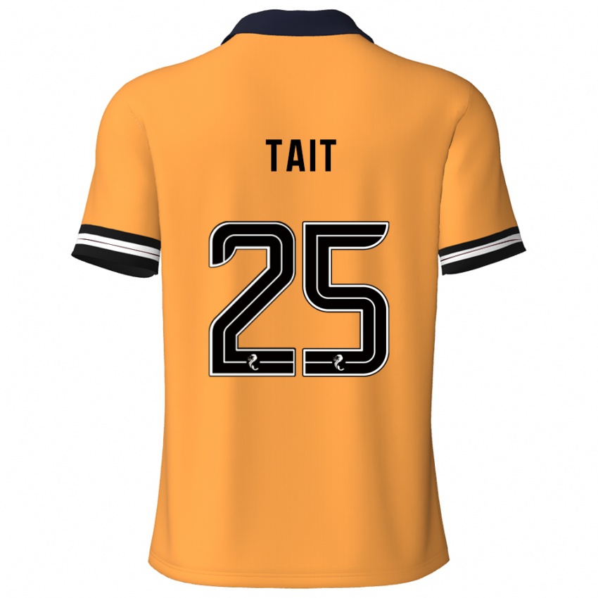 ילדים מקולי טייט #25 צהוב שחור ג'רזי ביתית 2025/26 חולצה קצרה