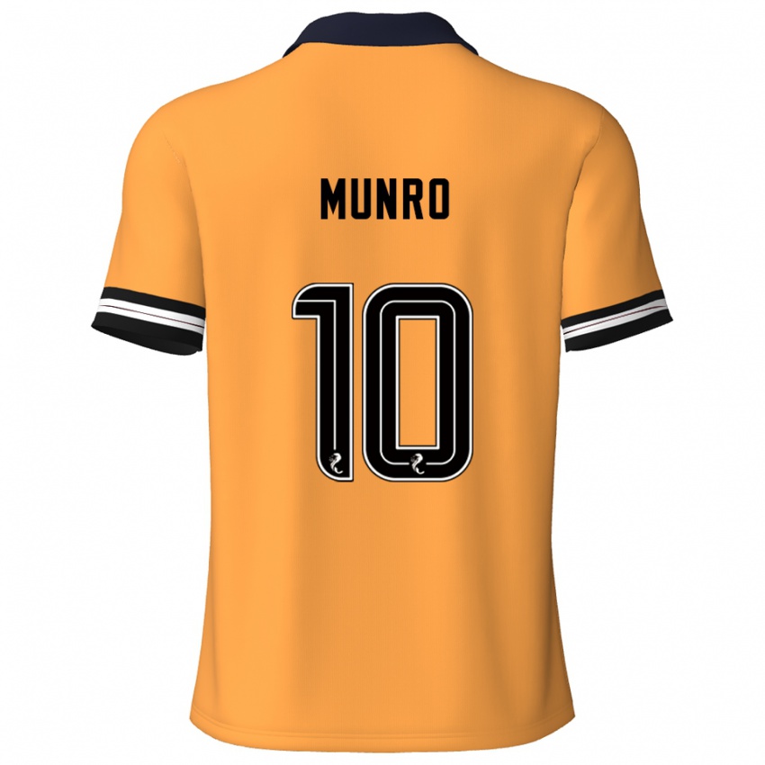 ילדים Vhairi Munro #10 צהוב שחור ג'רזי ביתית 2025/26 חולצה קצרה