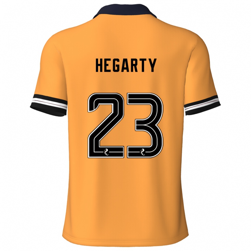 ילדים Nina Hegarty #23 צהוב שחור ג'רזי ביתית 2025/26 חולצה קצרה