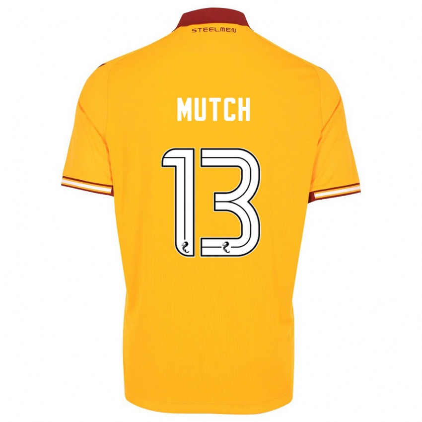 ילדים אמילי מוץ' #13 צהוב בורדו ג'רזי ביתית 2025/26 חולצה קצרה