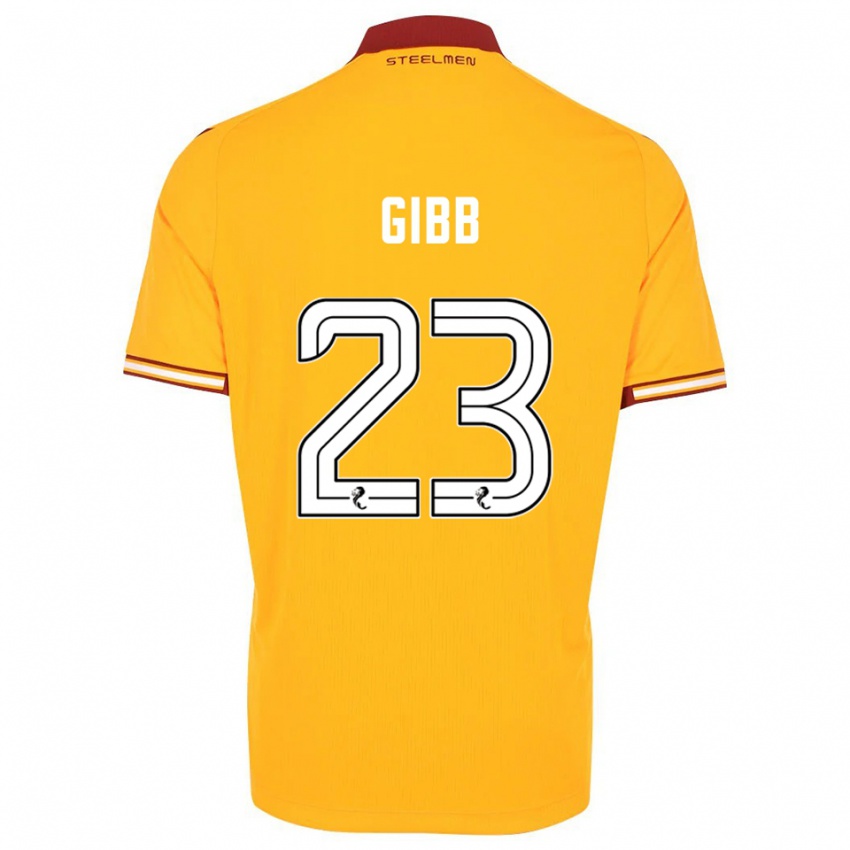 ילדים Sarah Gibb #23 צהוב בורדו ג'רזי ביתית 2025/26 חולצה קצרה