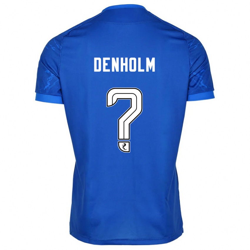 ילדים Ben Denholm #0 כחול לבן ג'רזי ביתית 2025/26 חולצה קצרה