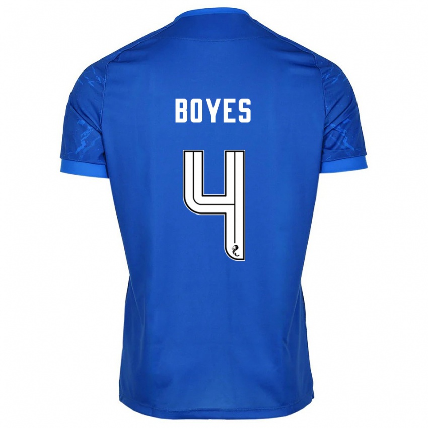 ילדים מורגן בויס #4 כחול לבן ג'רזי ביתית 2025/26 חולצה קצרה