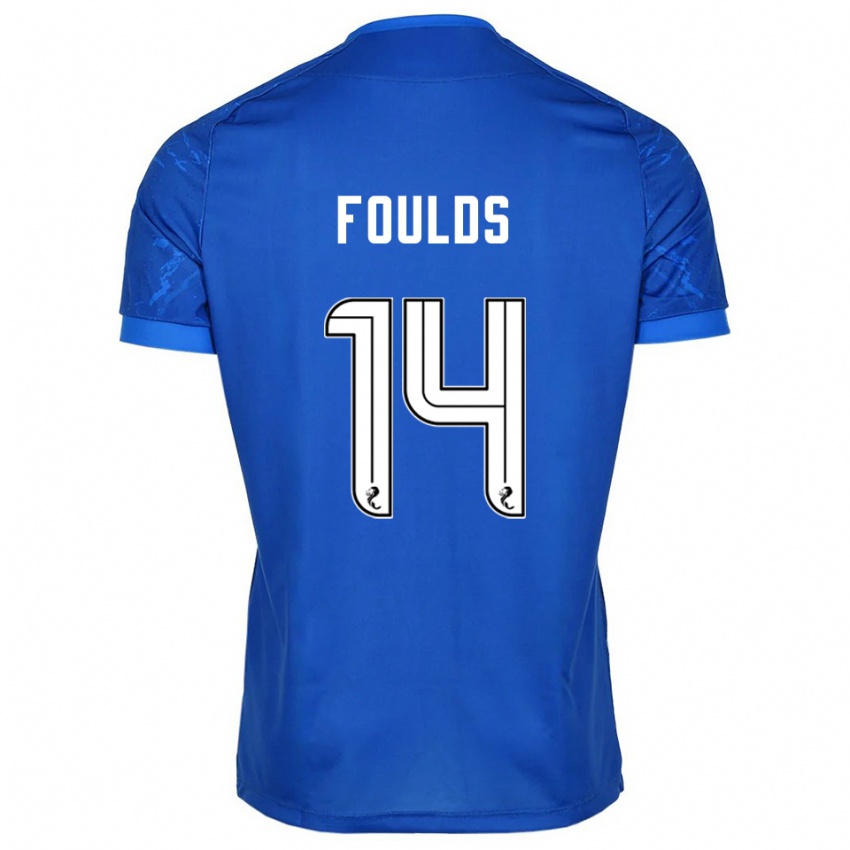 ילדים מת׳יו קולין פולדס #14 כחול לבן ג'רזי ביתית 2025/26 חולצה קצרה