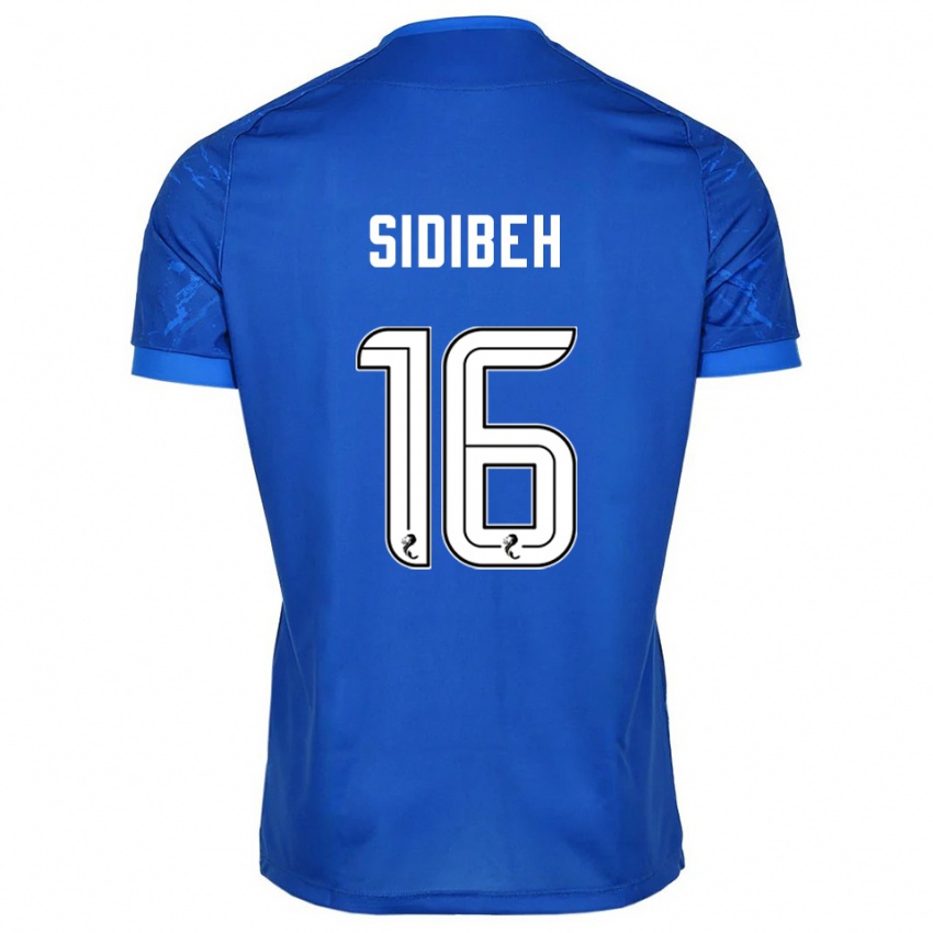 ילדים אדמה סידיבה #16 כחול לבן ג'רזי ביתית 2025/26 חולצה קצרה