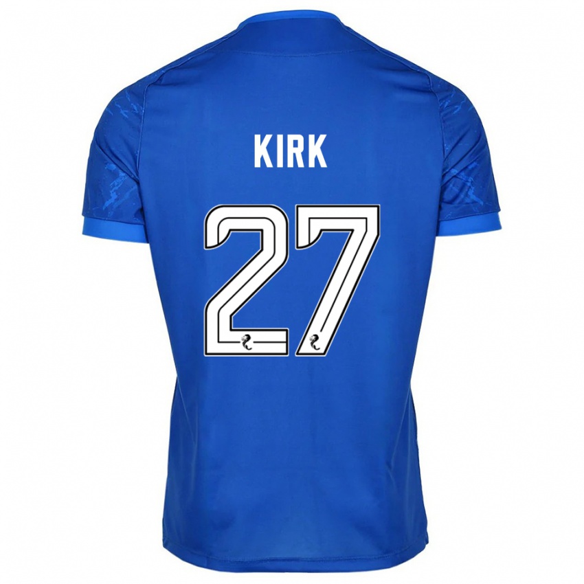 ילדים מקנזי קירק #27 כחול לבן ג'רזי ביתית 2025/26 חולצה קצרה