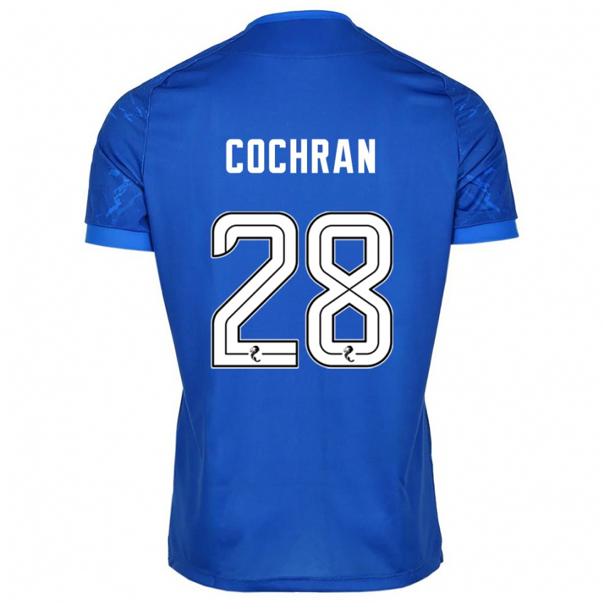 ילדים Bobby Cochran #28 כחול לבן ג'רזי ביתית 2025/26 חולצה קצרה